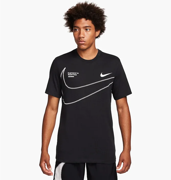 Футболка мужская Nike Dri-Fit Tee Q5 Black FN0843-010
