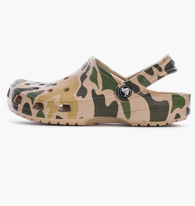 Тапочки чоловічі CROCS Classic Clog Camo/Beige 206454-2Y6