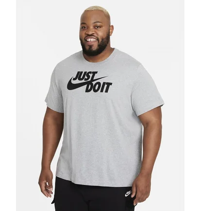 Футболка чоловіча Nike M Nsw Tee Just Do It Swoosh Grey AR5006-063