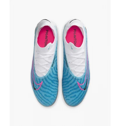 Бутсы унисекс Nike Gripknit Phantom Gx Elite Fg Light Blue/White Dc9968-446