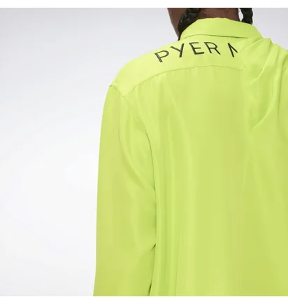 Рубашка унисекс Reebok Pyer Moss Draped Button-Down Shirt Green He8137