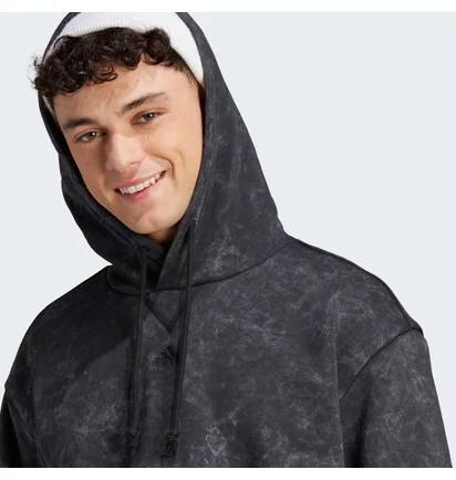 Худи мужское Adidas All Szn Garment-Wash Black IJ6929