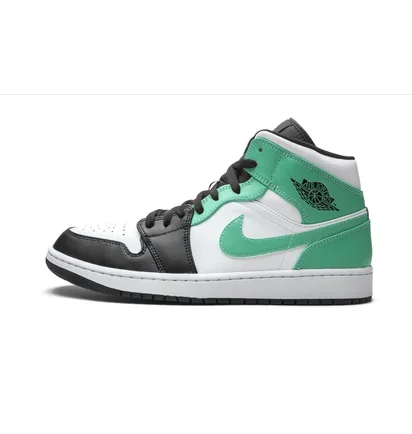 Кроссовки мужские Air Jordan 1 Mid Black/White 554724-132