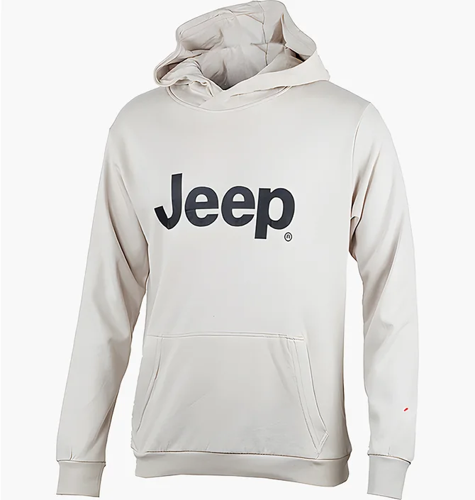 Худи мужское Jeep Hooded Sweatshirt Beige O102566-J864
