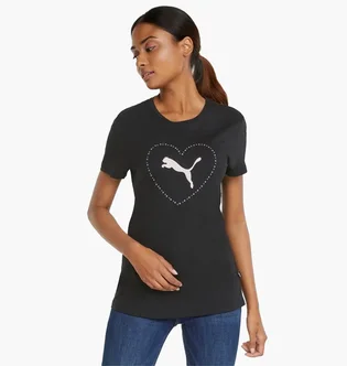 Футболка жіноча Puma Valentine'S Day Graphic Tee Black 84840801