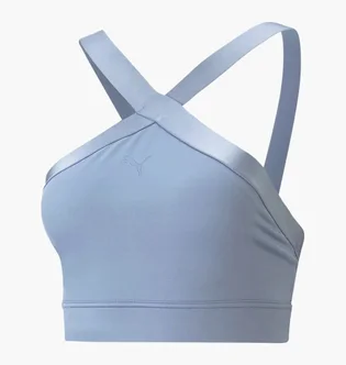 Топ женский Puma Flawless Sculpt Longline Bra Light Blue 52314018