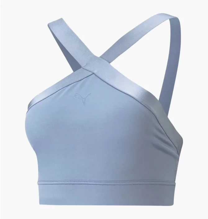 Топ женский Puma Flawless Sculpt Longline Bra Light Blue 52314018