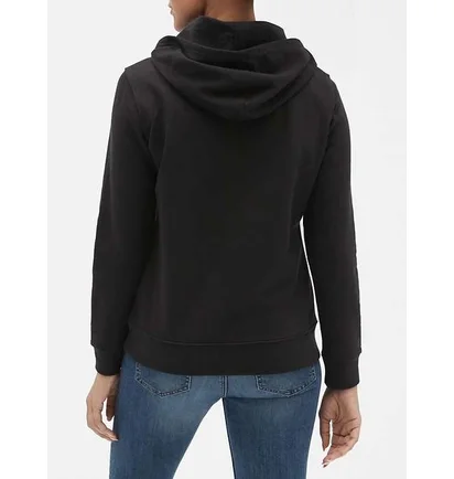 Худи женское Gap Logo Hoodie True Black 451202Trblck