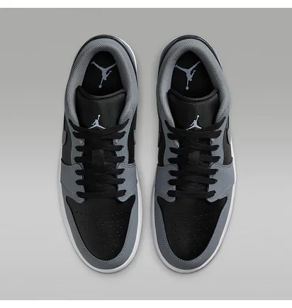 Кросівки чоловічі Air Jordan 1 Low Grey/Black IU7550-065