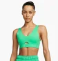 Топ женский Nike Indy Plunge Cutout WomenS Medium-Support Padded Sports Bra Green DV9837-363