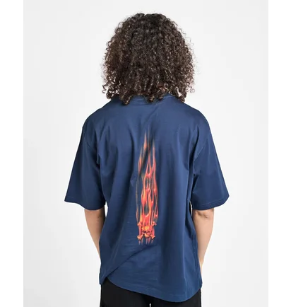 Футболка мужская Oakley Flame F&B Blue FOA408902-6GA