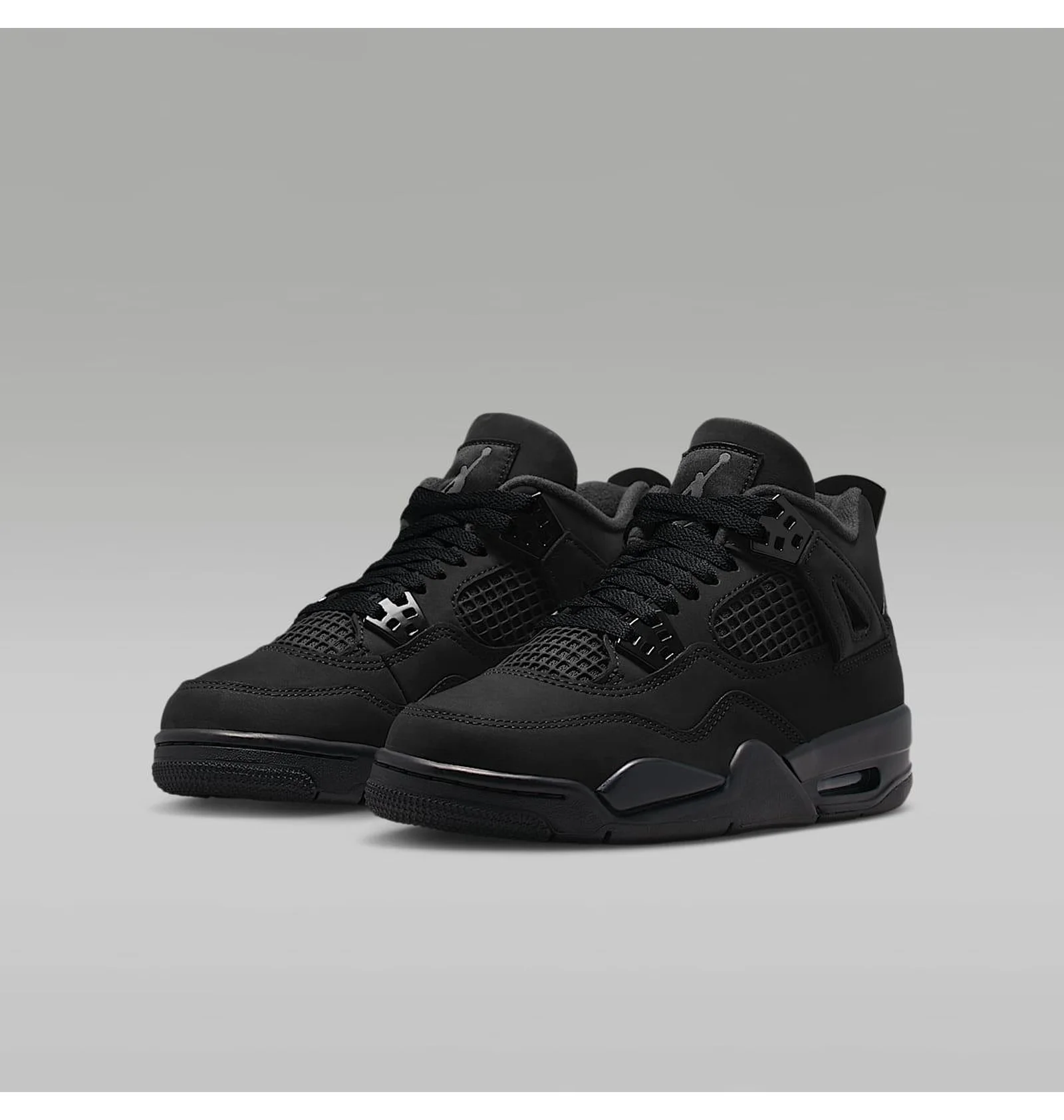 ᐉ Кросівки дитячі Air Jordan 4 Retro Black Cat (2025) (Gs) Black