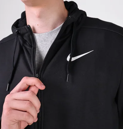 Толстовка мужская Nike Dri-Fit MenS Full-Zip Training Hoodie Black CJ4317-010