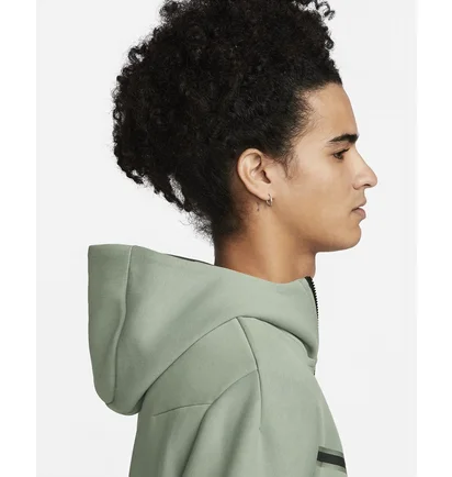 Толстовка чоловіча Nike M Nsw Tch Flc Hoodie Fz Wr Olive Cu4489-330