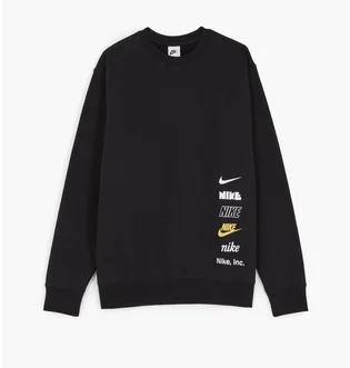Свитшот мужской Nike Sweat Crew Multi Logo Black DX0781-010