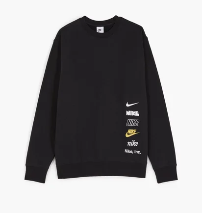 Свитшот мужской Nike Sweat Crew Multi Logo Black DX0781-010