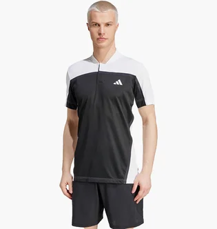 Футболка чоловіча Adidas Tennis Heat.Rdy Pro Freelift Henley Polo Shirt Black/White IS8970