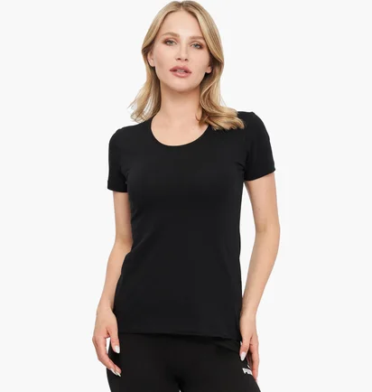 Футболка женская Kappa Mezza Manica Girocollo Black K2501-NERO