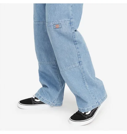 Штаны мужские Dickies Double Knee Denim Pants Light Blue DK0A4Y3FLW01