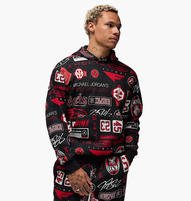 ᐉ Худі чоловіче Air Jordan Essentials Printed Fleece Multi HM7254
