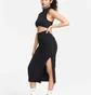 Спідниця жіноча Nike W Nsw Nk Chll Knt Rib Md Skirt Black FQ1636-010