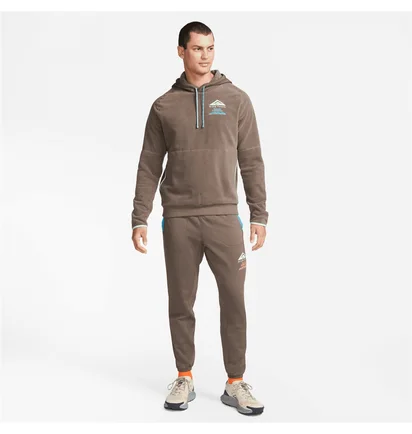 Худі чоловіче Nike Trail Mount Blanc Brown Dr2582-004