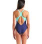 Купальник женский Arena Grid Swimsuit V Back Graphic Blue 010263-780