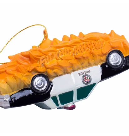 Ялинкові іграшки Fucking Awesome Cop Car Ornament Black/White P709912