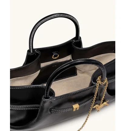Сумка жіноча JW PEI Maeve Dachshund Metal Charm Tote Bag Black BB2025BG134117JWP