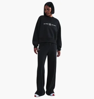 Штаны женские Nike Sportswear Phoenix Fleece Shox WomenS High- Waisted Trousers Black IO2246-010