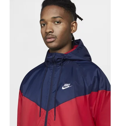 Вітровка чоловіча Nike Sportswear Windrunner Mens Hooded Jacket Blue/Red DA0001-657