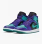 Кросівки жіночі Air Jordan W 1 Mid Violet/Turquoise BQ6472-502