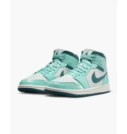 Кроссовки женские Air Jordan Air 1 Mid Se Shoes Turquoise/White DZ3745-300