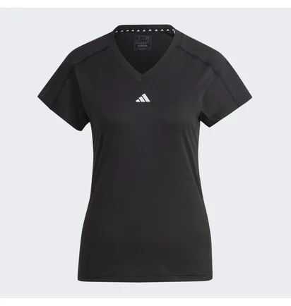Футболка женская Adidas Aeroready Train Essentials Minimal Branding V-Neck Tee Black Hn5543
