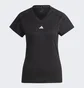 Футболка женская Adidas Aeroready Train Essentials Minimal Branding V-Neck Tee Black Hn5543
