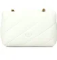 Сумка жіноча Pinko Leather Messenger Bag Love Mini Puff Jewel - Crossbody Bag White 1P222X-Y6Y3