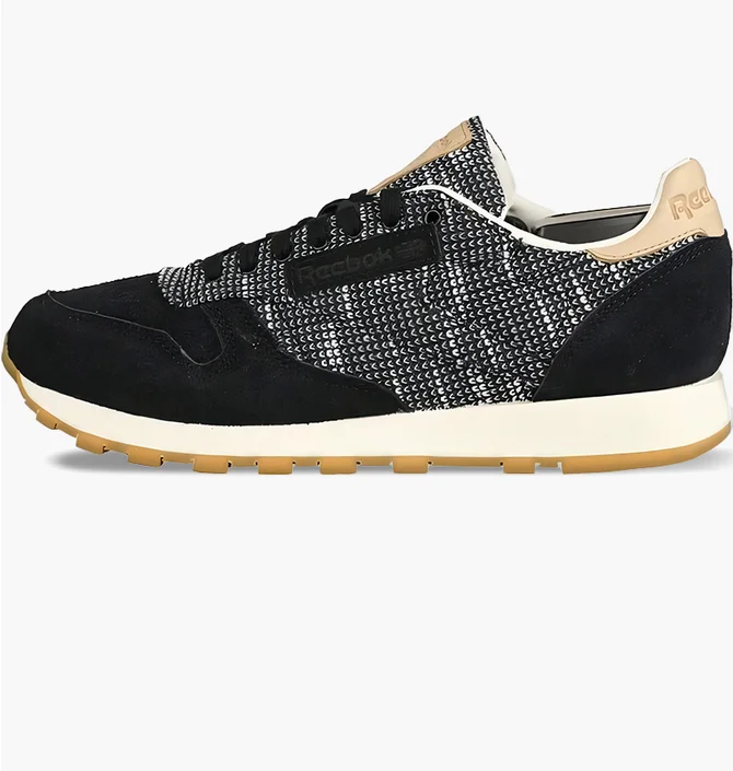 Кроссовки мужские Reebok Classic Leather Ebk Black/Grey BS6236