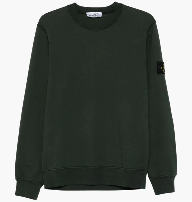 Світшот чоловічий Stone Island Organic Cotton Fleece Olive K2S156100060S0051-V005E