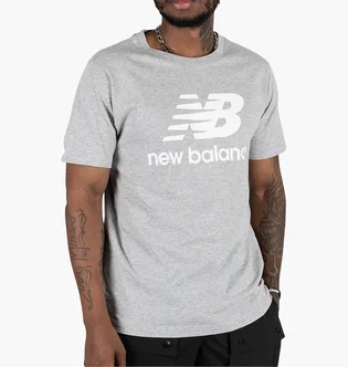 Футболка мужская New Balance Althetic Split Stack Logo Tee Grey MT41502AG