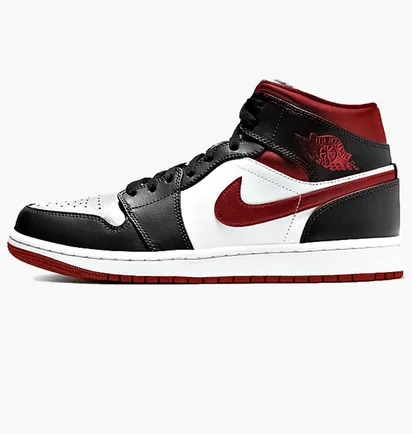 Кроссовки мужские Air Jordan 1 Mid Gym Black/White 554724-122