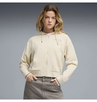 Толстовка женская Puma Class Full-Zip Beige 691878-87