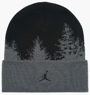 Шапка унисекс Air Jordan Peak Beanie Grey/Black HV1077-068