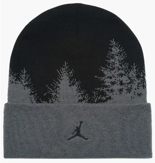 Шапка унисекс Air Jordan Peak Beanie Grey/Black HV1077-068