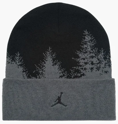 Шапка унисекс Air Jordan Peak Beanie Grey/Black HV1077-068