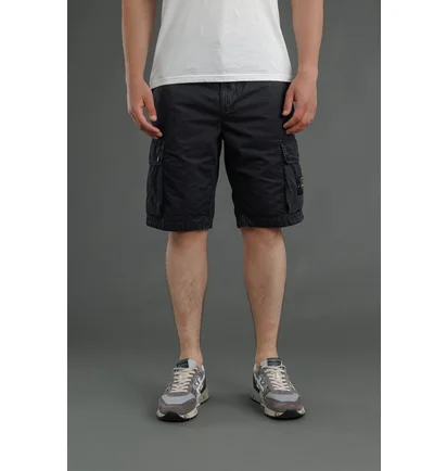 Шорты мужские Stone Island Slim Fit Cargo Bermuda Black 15L100011-S00WA-V0129