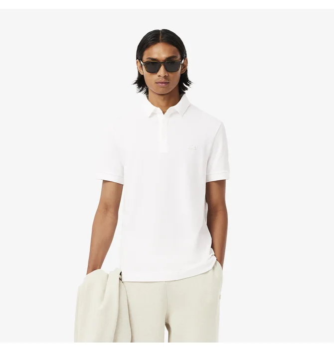 ᐉ Поло чоловіче Lacoste Smart Paris Polo Shirt White PH5522001