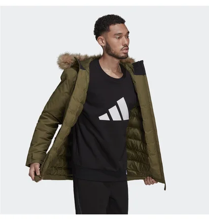 Парка чоловіча Adidas Utilitas Hooded Parka Olive GT1700