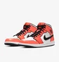 Кроссовки мужские Air Jordan 1 Mid SE White/Orange DD6834-802
