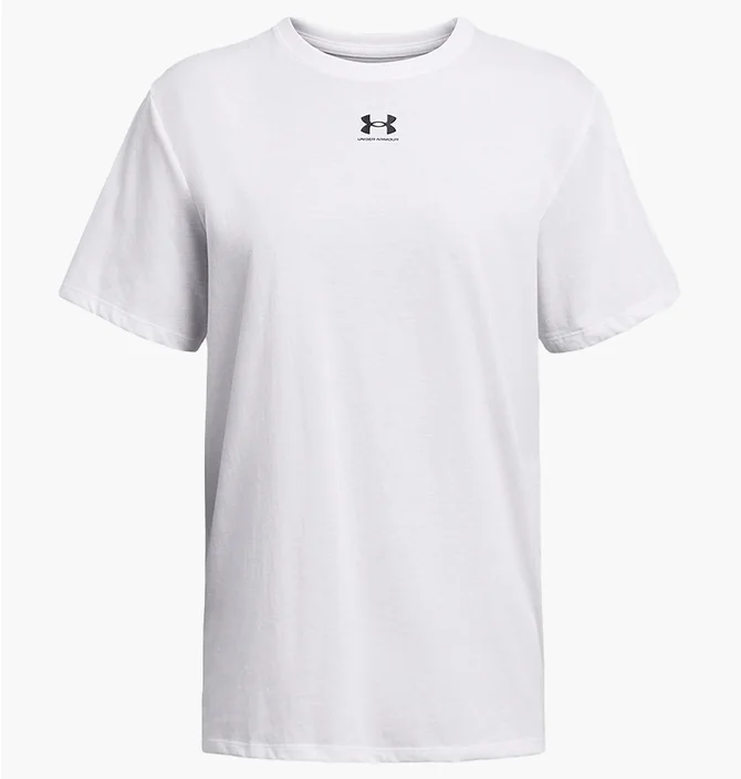 Футболка женская Under Armour Campus Oversize Ss White 1387193-100