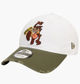 Кепка унисекс New Era Wb Washed 920 Taz White/Green 60565324